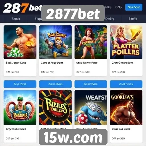 Variedade de jogos disponíveis na plataforma 2877bet